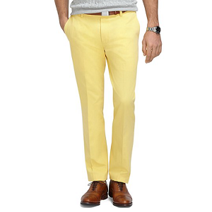 Milano Fit Plain-Front Lightweight Advantage Chinos - Cornsilk